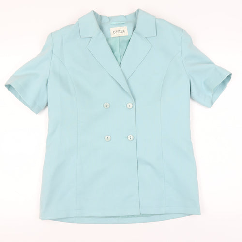 Eastex Women's Blue Blazer, Size 12, Short Sleeve