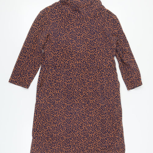 White Stuff Women's Brown Shift Dress Size 12