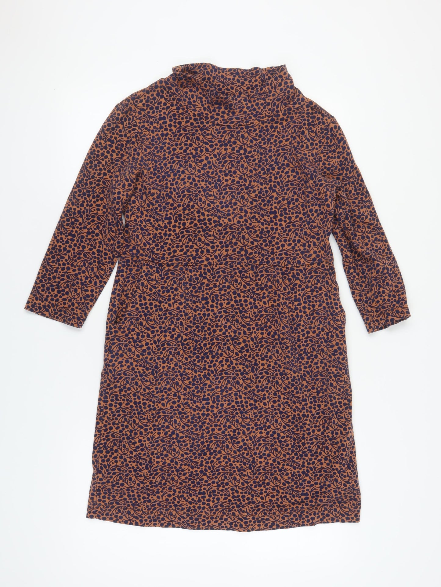 White Stuff Women's Brown Shift Dress Size 12