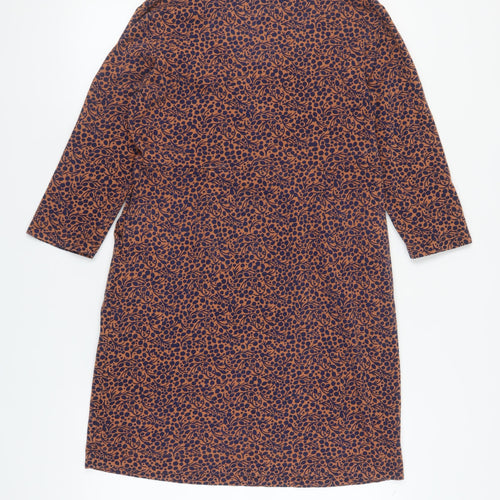White Stuff Women's Brown Shift Dress Size 12