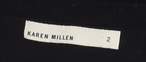 Karen Millen Women's Black Pullover Jumper Size 6