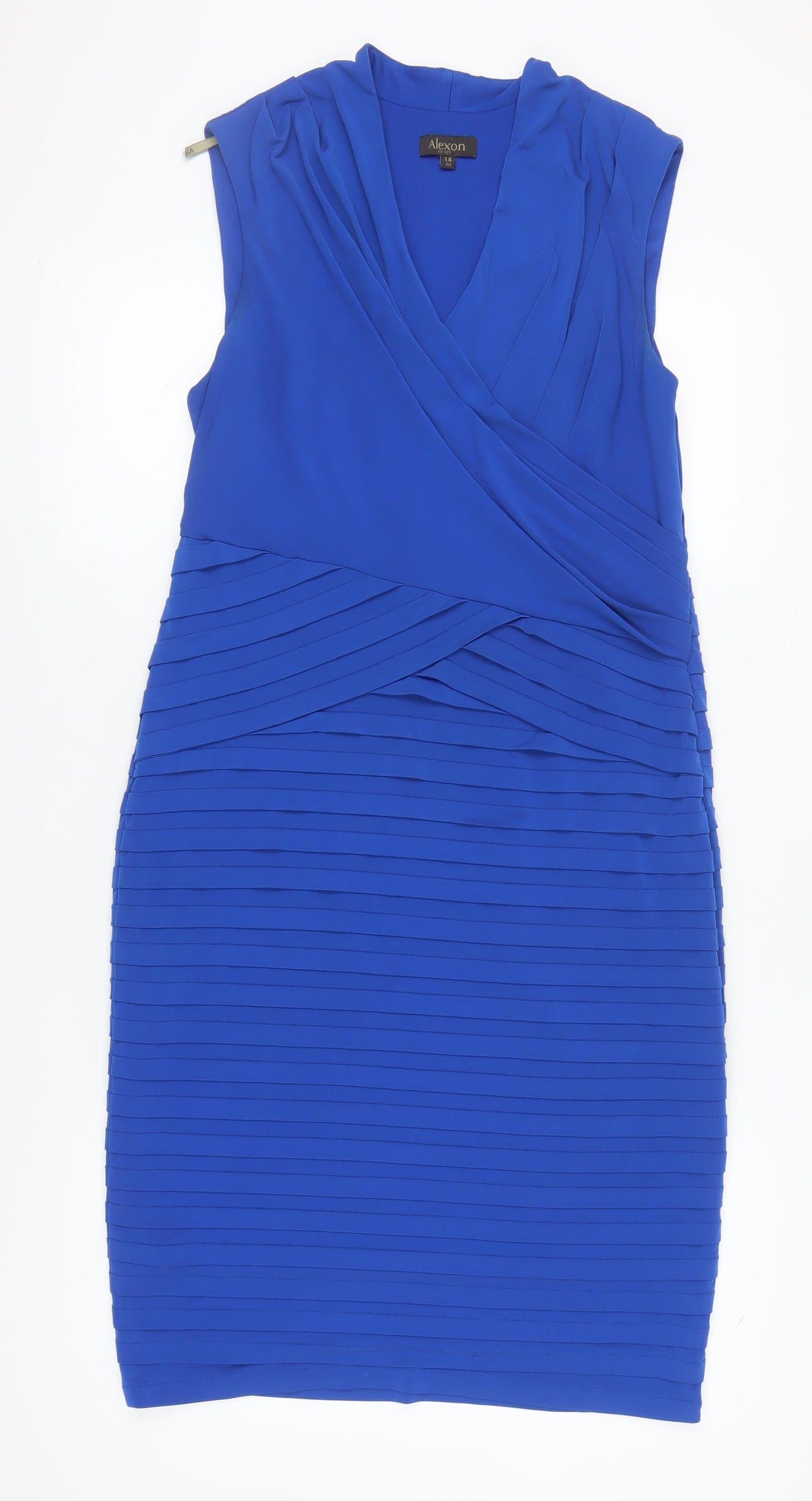 Alexon Women's Blue Sheath Dress Size 14