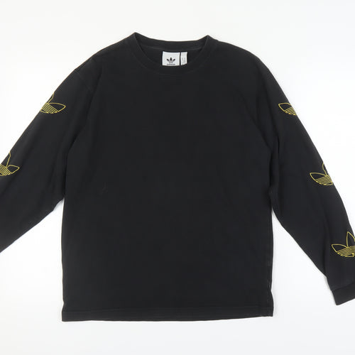 Adidas Black Unisex Medium Logo Sweatshirt