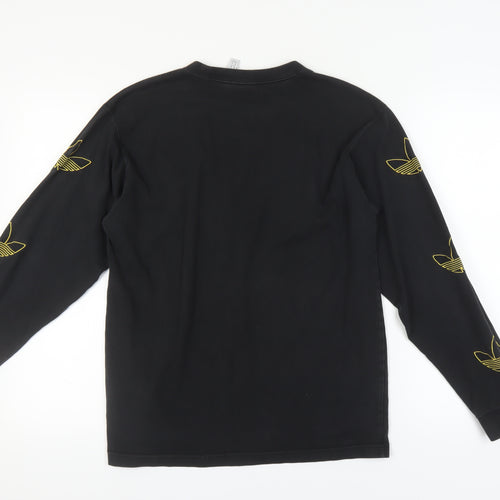 Adidas Black Unisex Medium Logo Sweatshirt