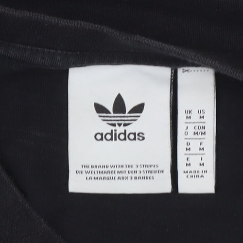 Adidas Black Unisex Medium Logo Sweatshirt