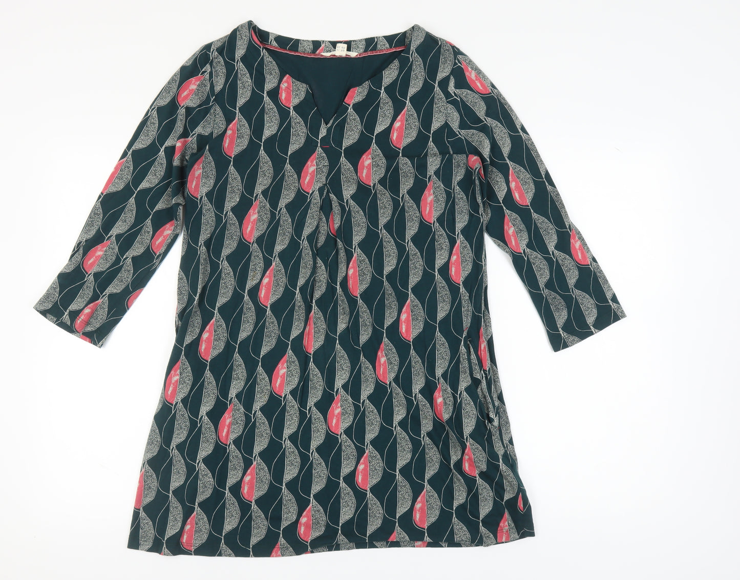 White Stuff Women's Multicoloured 3/4 Sleeve Dress