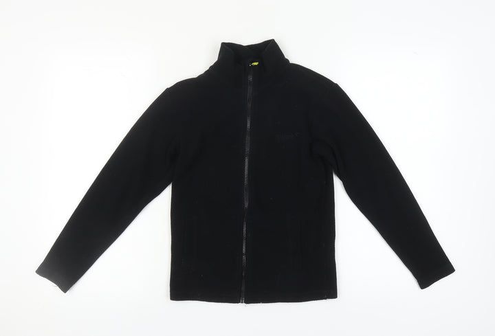 Gelert Boys Fleece Jacket, Black, 9-10 Years, Full Zip