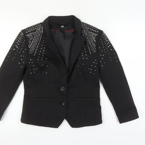 H&M Women's Black Blazer Size 14, Party Jacket