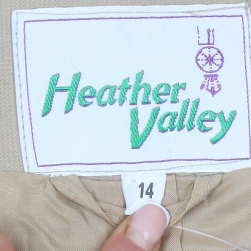 Heather Valley Women's Beige Suit Jacket Size 14