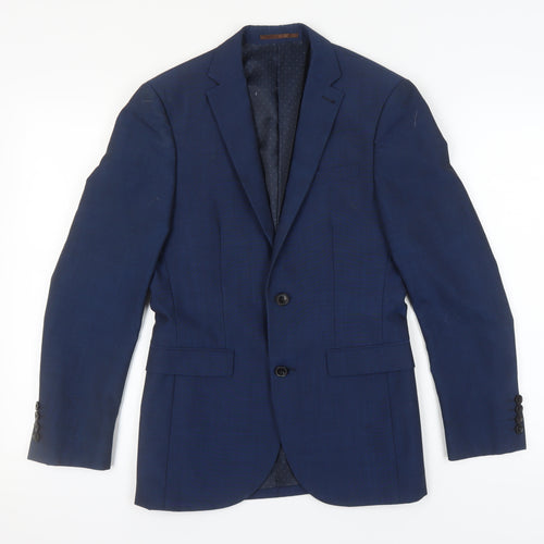 Next Men's Slim Fit Blue Suit Jacket, 34 Short