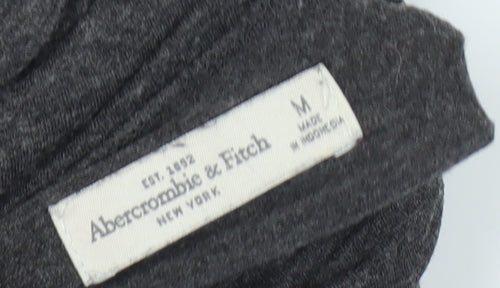 Abercrombie & Fitch Women's Grey Roll Neck Top M
