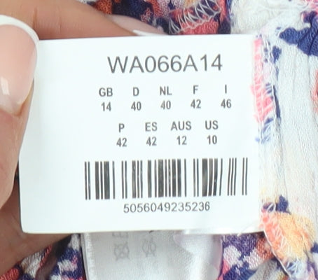 Joe Browns Women's Multicoloured Floral Tunic Blouse Size 14