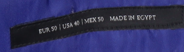 Zara Man Men's Blue Slim Fit Blazer, Size 40