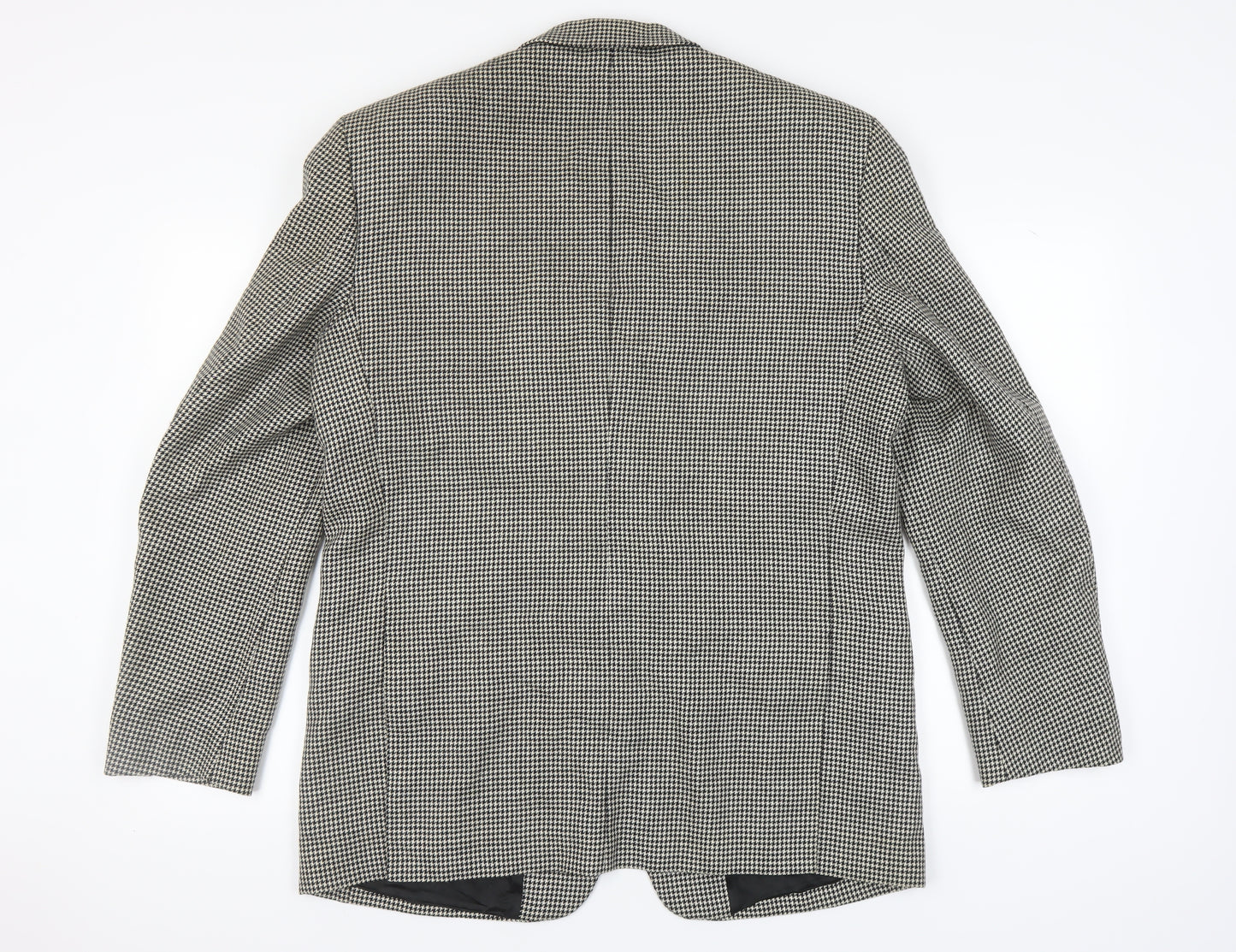 Debenhams Men's Grey Check Wool Blazer 42 Long