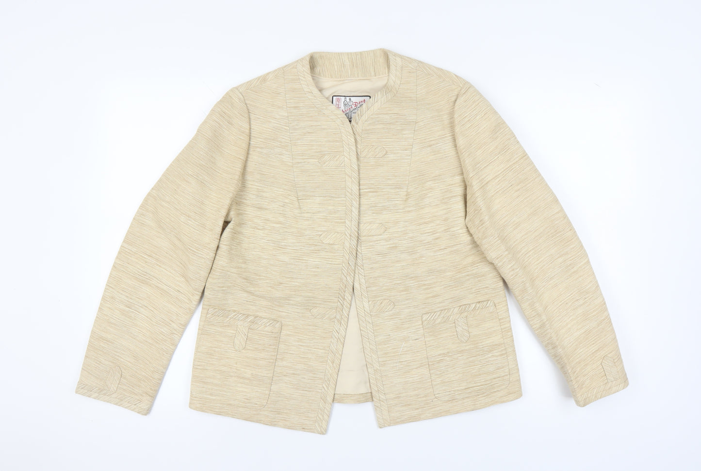 Johnson Dong Women’s Beige Blazer Size 14