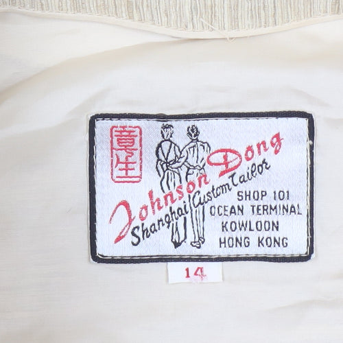 Johnson Dong Women’s Beige Blazer Size 14