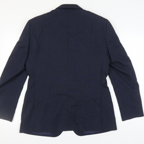 T.M.Lewin Men's Blue Slim Fit Blazer 41R