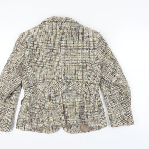 Marks and Spencer Women's Multicoloured Check Blazer, Size 14