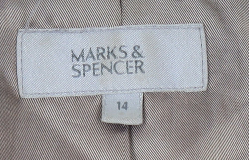 Marks and Spencer Women's Multicoloured Check Blazer, Size 14