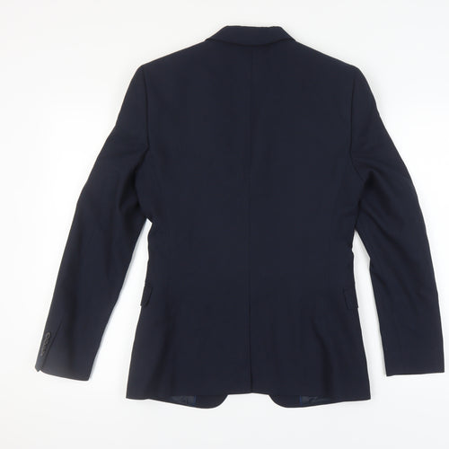 Topman Mens Blue Slim Blazer Jacket 34R