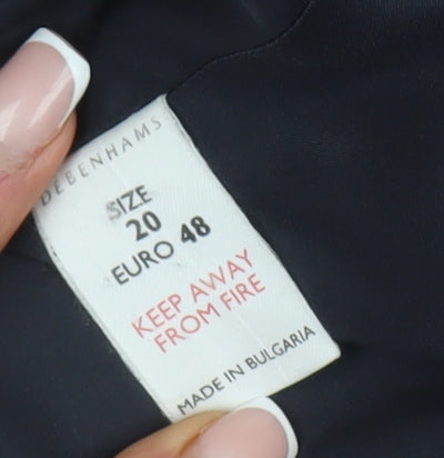 Debenhams Women's Black Blazer Size 20 Business Formal