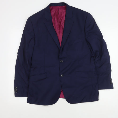 Performance Suit Men's Blue Jacket Size 40 Regular Fit