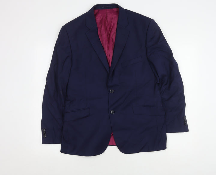 Performance Suit Men's Blue Jacket Size 40 Regular Fit
