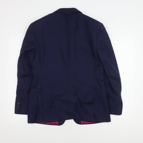 Performance Suit Men's Blue Jacket Size 40 Regular Fit