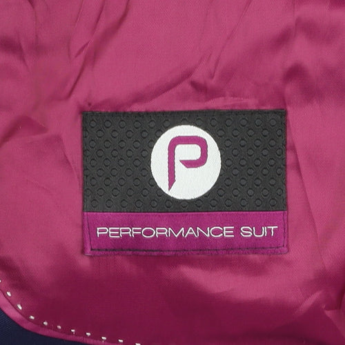 Performance Suit Men's Blue Jacket Size 40 Regular Fit