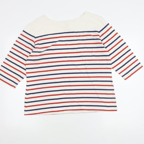 Seasalt Women's Multicoloured Striped T-Shirt, Size 16