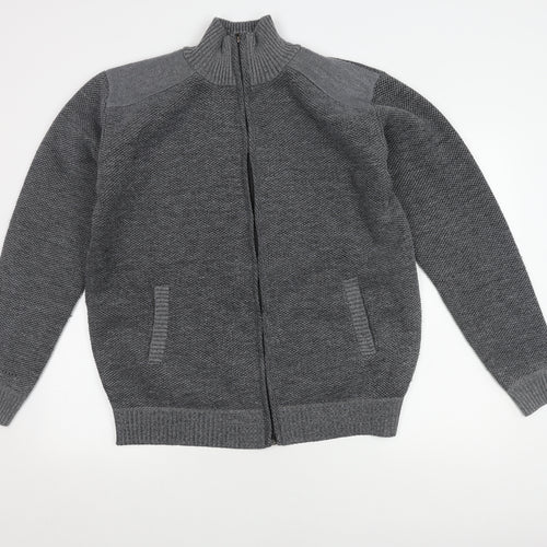 Raphael Valencino Men's Grey 2XL Full Zip Jumper