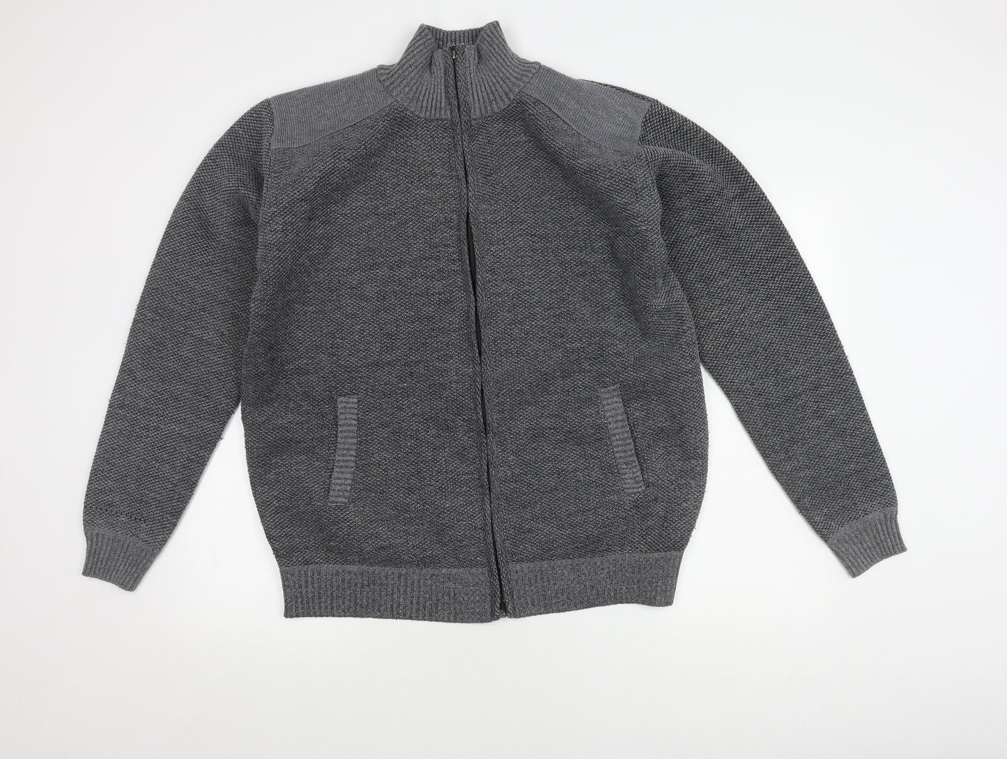 Raphael Valencino Men's Grey 2XL Full Zip Jumper