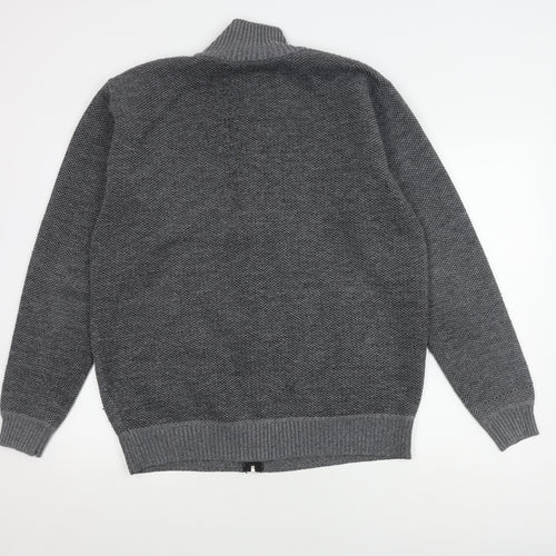 Raphael Valencino Men's Grey 2XL Full Zip Jumper