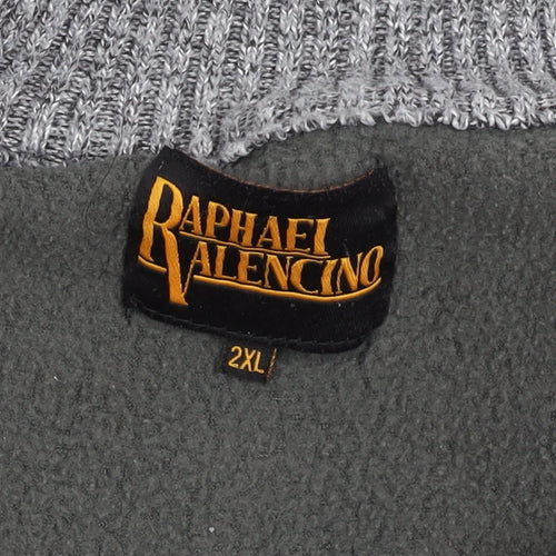 Raphael Valencino Men's Grey 2XL Full Zip Jumper