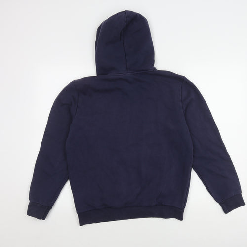 Puma Boys Blue Pullover Hoodie in Size S with Logo