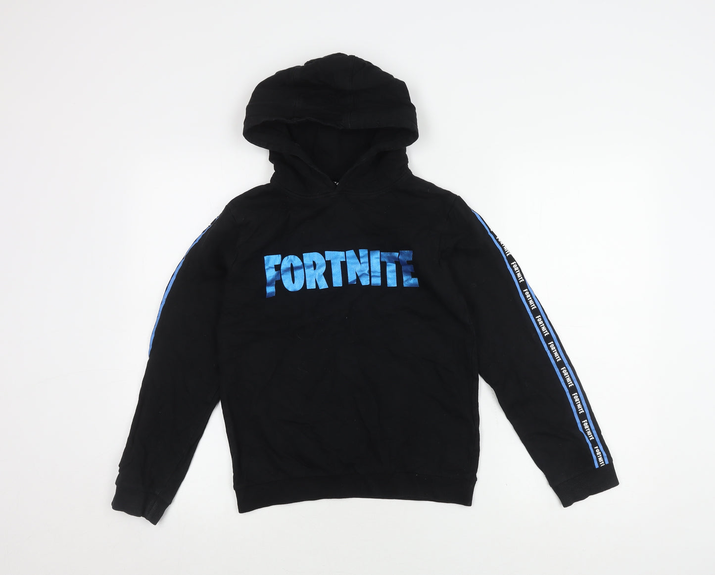 Fortnite Boys Black Hoodie, Pullover, 11-12 Years, Logo