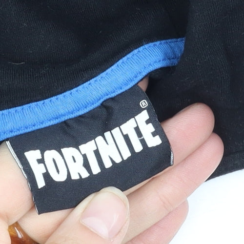 Fortnite Boys Black Hoodie, Pullover, 11-12 Years, Logo
