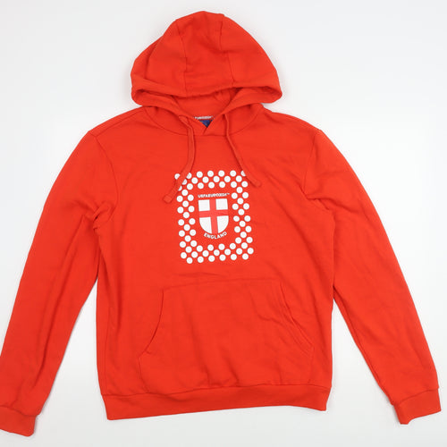UEFA EURO 2024 Men's Red Pullover Hoodie M