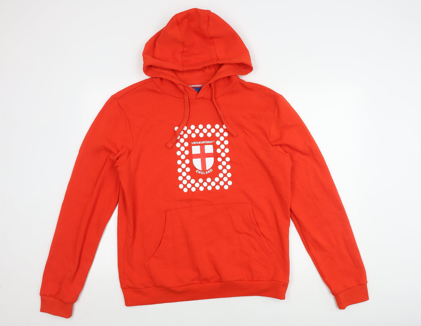 UEFA EURO 2024 Men's Red Pullover Hoodie M
