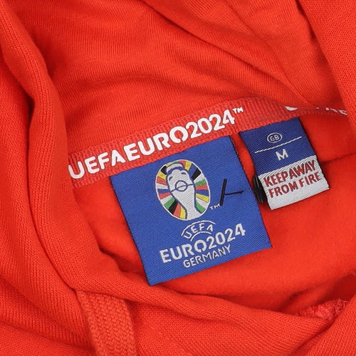 UEFA EURO 2024 Men's Red Pullover Hoodie M