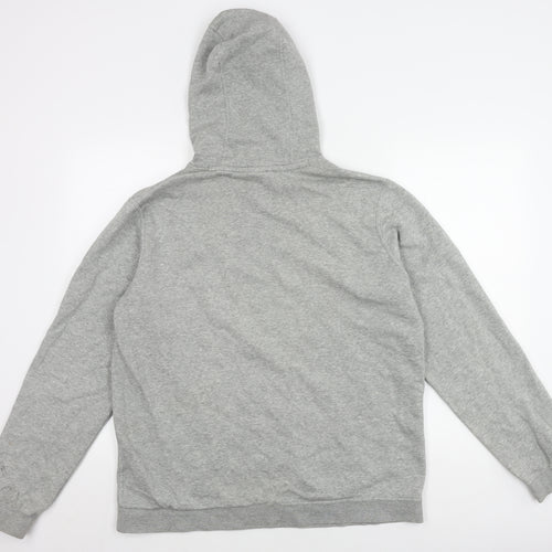 Nike Men's Grey Hoodie L - Logo, Pullover, Hooded, Casual