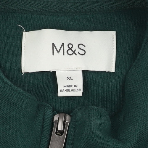 Marks and Spencer Unisex Green XL Sweatshirt