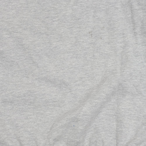 London Co Men's Grey Graphic Print Pullover Sweatshirt L