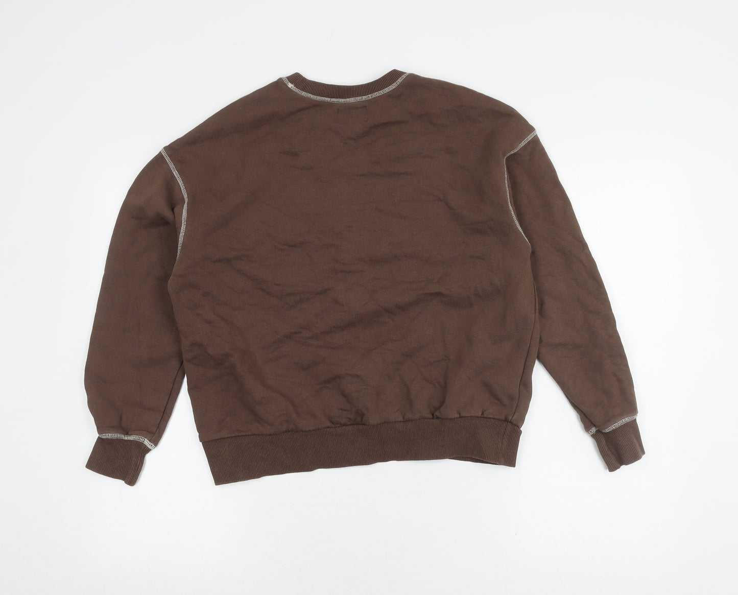 Pull&Bear Teens Brown Pullover Sweatshirt XS