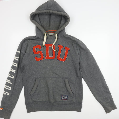 Superdry Men's Grey Pullover Hoodie Size M