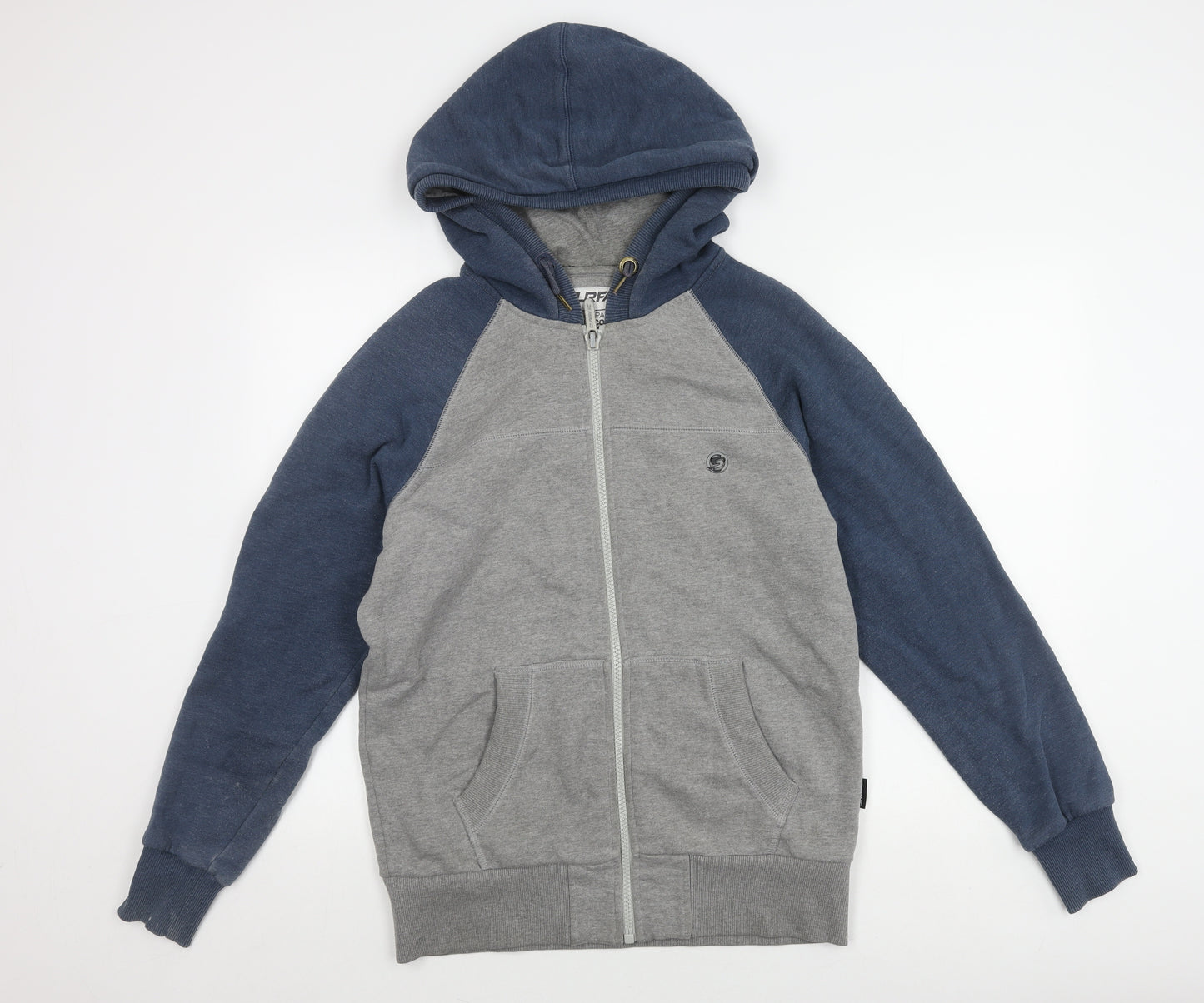 Surfanic Men's Grey Full Zip Hoodie, M
