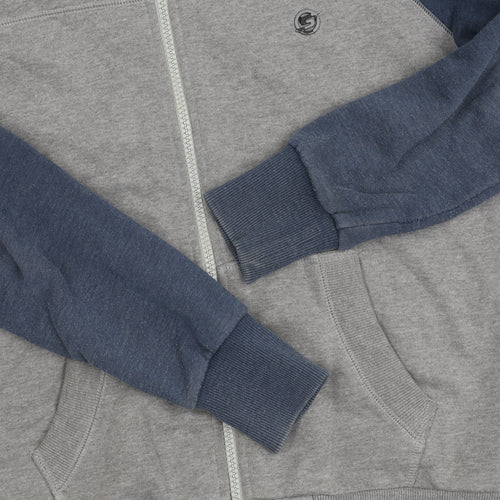 Surfanic Men's Grey Full Zip Hoodie, M