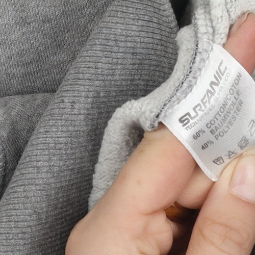 Surfanic Men's Grey Full Zip Hoodie, M