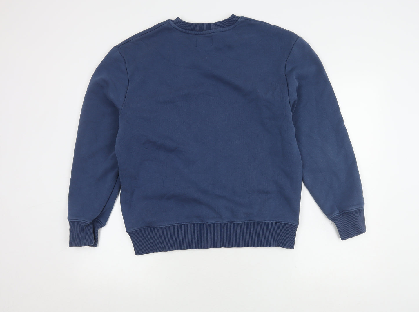 Topman Blue Men's Graphic Print Pullover Sweatshirt M