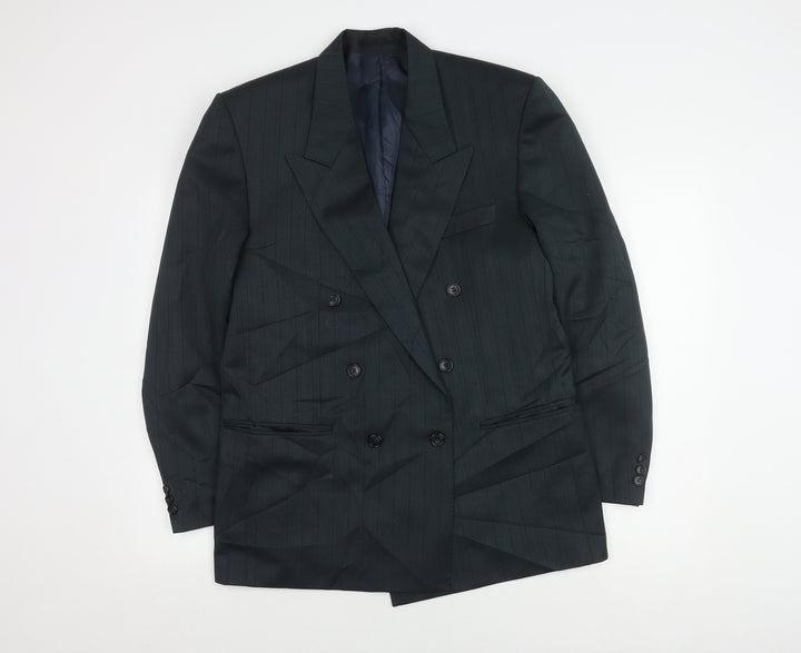 Création G.L. Men's Blue Strip Blazer, 40R